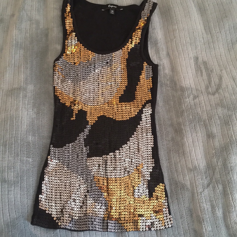 Sequined Cocktail Tank